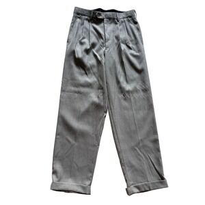 George Mens Pleated Dress Pants 30x30 Tan Cuffed Hem Regular Fit G16B315